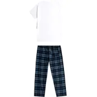 G-Star Pyjama long bleu / bleu foncé / blanc