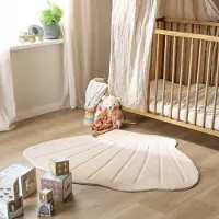 Little Olly Tapis lavable pour enfant - Coco Shell Beige | 120x150 cm | Irréguliers | Pile courte