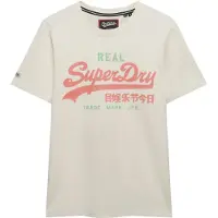 Superdry T-Shirt 'Vintage Classic' vert clair / rouge clair / blanc