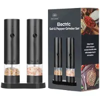 INF Ensemble de moulins à poivre électriques rechargeables - 2 pièces