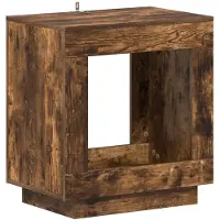 vidaXL Table d'appoint Chêne Fumé 60 x 40 x 65 cm Bois d¿ingénierie