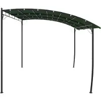 vidaXL Tente de jardin 4 x 3 x 2,55 m Vert