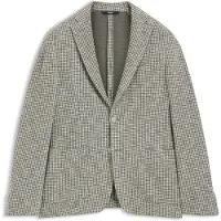 BOSS Veste Slim en coton mélangé à motif