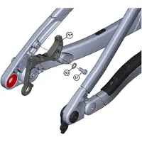 Ghost Bikes E-asx Abs Brake Mounts Argenté