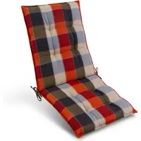 Beautissu Premium Housse pour chaise basse Sun-NL, 100 x 50 cm, beige à carreaux