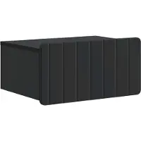 vidaXL Cabinet de chevet mural avec tiroir Noir 49 x 34,5 x 24 cm
