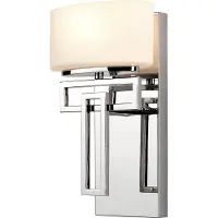 HINKLEY Applique murale Lanza, chrome poli, 1xG9x3W, métal, dimensions : 30,5 x 18,4 x 12,7 cm, IP44,