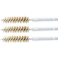 Bgs Brosse laiton 12 mm entraînement hexagone extérieur 6,3 mm (1/4") 3pcs - 3078-12-M