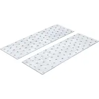 Bgs Diy 80788 | Stahl-Lochplatten-Satz | 300 x 100 x 2 mm | 2-tlg.
