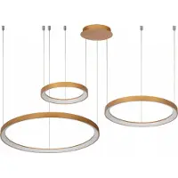 Lucide Lampe suspendue triple anneau or VIDAL LED 120W