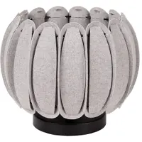 Lucide Lampe de table moderne Spencer gris-noir 1xE27x40W, feutre, dimensions : 19,5x30x30 cm, IP20,