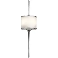 Elstead Lighting Applique Mona KL-MONA-L-PC chrome et verre opale