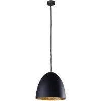 Lyora Lampe suspendue noire Egg M Ø 38 cm