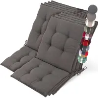 Beautissu Lot de 8 coussins pour chaise longue Sun-NL 105 x 50 x 8 cm Taupe