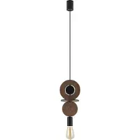 Lyora Suspension design Drops Wood C 1-bois clair
