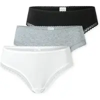 Schiesser String gris chiné / noir / blanc