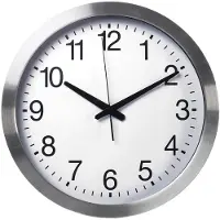Velleman Horloge Murale En Aluminium - Ø 40 Cm