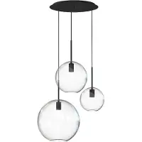 Lyora Lampe suspendue Vide Sphere avec du verre
