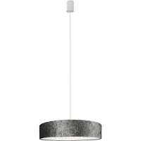 Lyora Lampe suspendue Croco avec abat-jour en velours Ø 65cm