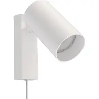Lyora Lampe de lecture pour chambre à coucher Mono blanc