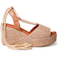 Toni pons Tamesis Esparto Wedge Sandals Beige EU 42 Femme