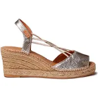 Toni pons Sabina-ca Esparto Wedge Sandals Argenté EU 42 Femme