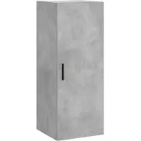 vidaXL Armoire murale gris béton 34,5x34x90 cm