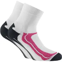 Rohner Chaussettes de sport rose / noir / blanc
