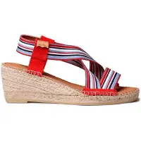Toni pons Tina Esparto Wedge Sandals Rouge EU 42 Femme