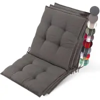 Beautissu Lot de 3 coussins pour chaise longue Sun-NL 100 x 50 x 8 cm Taupe
