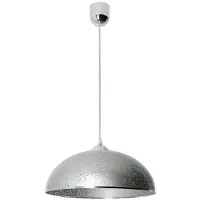 LAMPEX Suspension Kristine argentée 1xE27x60W, plastique, dim. : 70x38x38 cm, IP20,