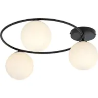 Emibig Plafonnier 3xE14 10 W SOPRA 3 abat-jours blancs 1257/3