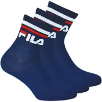 FILA Chaussettes unisexe Chaussettes Paquet de 3 femme - Bleu - 43 / 46