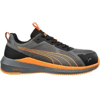 Puma Chaussures de sécurité Slide gris/orange basses S1PS conformes à la norme EN ISO 20345:2022 S1PS ESD FO HRO SR gris Taille 40