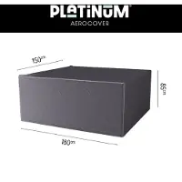Intratuin Housse de Mobilier de Jardin AeroCover Anthracite (180 x 150 x 85 cm)