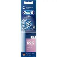 Oral-B | Replaceable toothbrush heads | EB60X-2 Sensitive Clean Pro | Heads | For adults | Number of brush heads included 2 | White