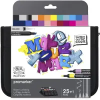Winsor & Newton Promarker set, Modern lettering wallet 25+1pcs (25x)
