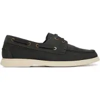 BOSS Chaussures bateau en daim avec semelle contrastante