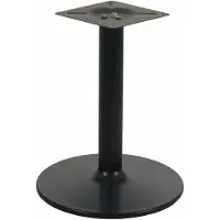 Stema Pied de table en métal NY-B006, pour bureau, hôtel, restaurant, diamètre 46 cm, hauteur 57,5 cm, noir