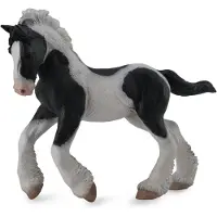 Collecta 88770 Gypsy Poulain noir et blanc 11 cm Le monde des chevaux