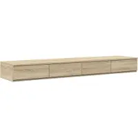 vidaXL Tiroirs de lit avec tiroir Chêne sonoma 140 x 36.5 x 16.5 cm