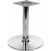 Stema Pied de table chromé pour bureau, hôtel, restaurant NY-B005, diamètre 46 cm, hauteur 57,5 cm