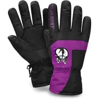 Polar Husky Gants de sport 'Jannu' pourpre / noir / blanc
