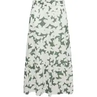 Vero moda Jupe 'VMCdicthe' olive / blanc cassé