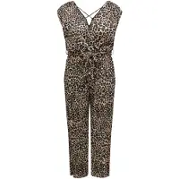 ONLY Carmakoma Combinaison 'CARSafari' beige / écru / marron / noir