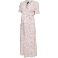 Vero moda Maternity Robe 'VMMALBA' rose clair / blanc