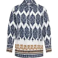 ONLY Chemisier 'CARHavana' bleu / caramel / blanc