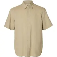 Selected Chemise 'SLHCLAY' beige foncé