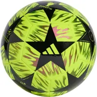 Adidas Balle 'UEFA Champions League Final Club' jaune fluo / rose foncé / noir