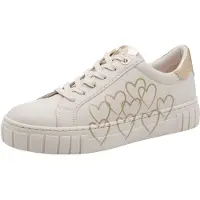 Marco Tozzi Baskets basses beige clair / or